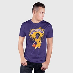 Футболка спортивная мужская Lakers, цвет: 3D-принт — фото 2