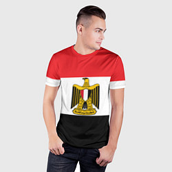 Футболка спортивная мужская Флаг и герб Египта, цвет: 3D-принт — фото 2