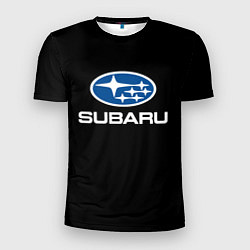 Футболка спортивная мужская Subaru - emblem, цвет: 3D-принт