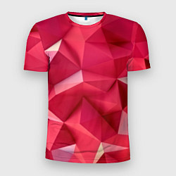 Мужская спорт-футболка Розовые грани