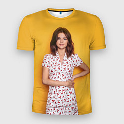 Футболка спортивная мужская Selena Gomez: Yellow Style, цвет: 3D-принт
