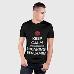 Футболка спортивная мужская Keep Calm & Breaking Benjamin, цвет: 3D-принт — фото 2