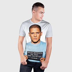 Футболка спортивная мужская Prison Break: Michael Scofield, цвет: 3D-принт — фото 2