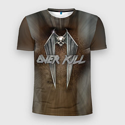 Футболка спортивная мужская Overkill: Metal Skull, цвет: 3D-принт