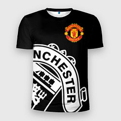 Футболка спортивная мужская Man United: Black Collection, цвет: 3D-принт