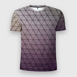 Футболка спортивная мужская Кольчуга из треугольников, цвет: 3D-принт