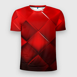 Мужская спорт-футболка Red squares