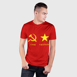 Футболка спортивная мужская СССР и Вьетнам, цвет: 3D-принт — фото 2