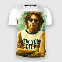 Футболка спортивная мужская John Lennon: New York, цвет: 3D-принт