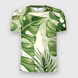 Мужская спорт-футболка Тропический папоротник