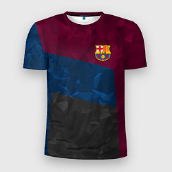 Мужская спорт-футболка FC Barcelona: Dark polygons