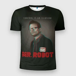 Футболка спортивная мужская Mr Robot: Illusion, цвет: 3D-принт