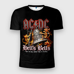 Футболка спортивная мужская AC DC - bell with devils, цвет: 3D-принт