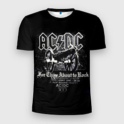 Футболка спортивная мужская AC DC - gun, цвет: 3D-принт