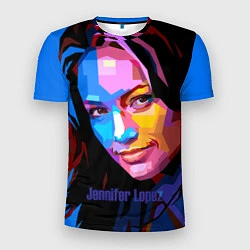 Футболка спортивная мужская Jennifer Lopez Art, цвет: 3D-принт