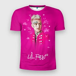 Футболка спортивная мужская Lil Peep: Pink Light, цвет: 3D-принт