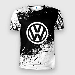 Мужская спорт-футболка Volkswagen: Black Spray