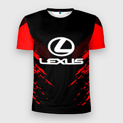 Футболка спортивная мужская Lexus: Red Anger, цвет: 3D-принт
