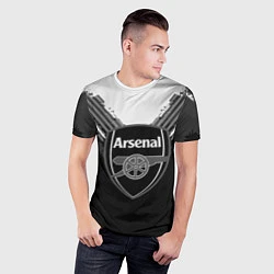 Футболка спортивная мужская FC Arsenal: Black Style, цвет: 3D-принт — фото 2