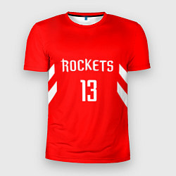 Футболка спортивная мужская Rockets: James Harden 13, цвет: 3D-принт