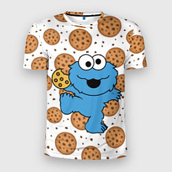 Футболка спортивная мужская Cookie Monster, цвет: 3D-принт