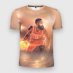 Футболка спортивная мужская NBA Rockets 13, цвет: 3D-принт