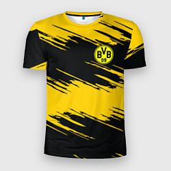 Футболка спортивная мужская BVB 09: Yellow Breaks, цвет: 3D-принт