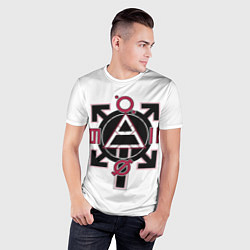 Футболка спортивная мужская 30 seconds to Mars emblem, цвет: 3D-принт — фото 2