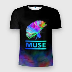 Футболка спортивная мужская Muse: Neon Flower, цвет: 3D-принт