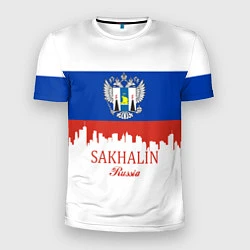 Футболка спортивная мужская Sakhalin: Russia, цвет: 3D-принт