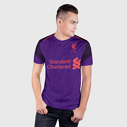 Футболка спортивная мужская FC Liverpool: Salah Away 18/19, цвет: 3D-принт — фото 2