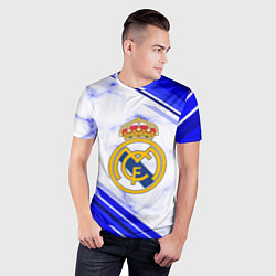 Футболка спортивная мужская Real Madrid, цвет: 3D-принт — фото 2