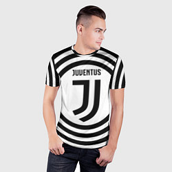 Футболка спортивная мужская FC Juventus Round, цвет: 3D-принт — фото 2