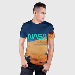 Футболка спортивная мужская NASA on Mars, цвет: 3D-принт — фото 2