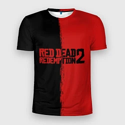 Футболка спортивная мужская RDD 2: Black & Red, цвет: 3D-принт