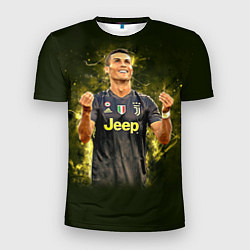 Футболка спортивная мужская Ronaldo: Juve Sport, цвет: 3D-принт