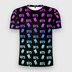Мужская спорт-футболка BTS: Neon Gradient