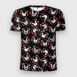 Футболка спортивная мужская Kumamon Faces, цвет: 3D-принт