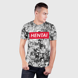 Футболка спортивная мужская HENTAI, цвет: 3D-принт — фото 2