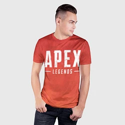 Футболка спортивная мужская Apex Legends: Red Logo, цвет: 3D-принт — фото 2