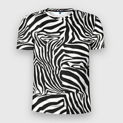 Мужская спорт-футболка Полосы шкура зебры