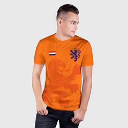Футболка спортивная мужская Сборная Голландии, цвет: 3D-принт — фото 2