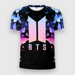 Футболка спортивная мужская BTS: Black Butterflies, цвет: 3D-принт