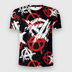 Мужская спорт-футболка Анархия - паттерн