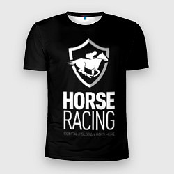Футболка спортивная мужская Horse racing, цвет: 3D-принт