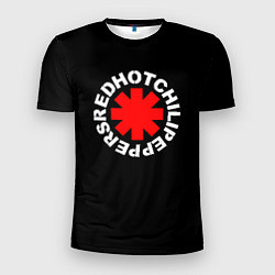 Футболка спортивная мужская Red Hot chili peppers logo on black, цвет: 3D-принт