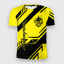 Мужская спорт-футболка Cyberpunk 2077: Yellow Samurai