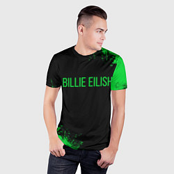 Футболка спортивная мужская Billie Eilish, цвет: 3D-принт — фото 2