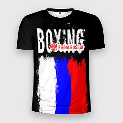 Футболка спортивная мужская Boxing from Russia, цвет: 3D-принт