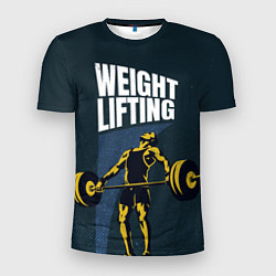 Футболка спортивная мужская Wheight lifting, цвет: 3D-принт